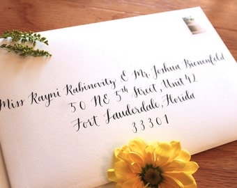 Calligraphy Envelope Addressing - Modern Script Calligraphy