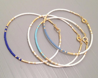 Everyday bracelet tiny gold bracelet gold bead bracelet Every day Jewelry