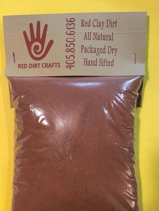 Red Clay Dirt Dried Clay Natural Dye Oklahoma Red Dirt