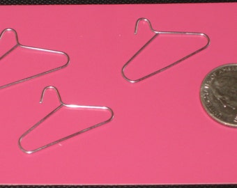 1/12th Scale Miniature Wire Hangers For Dollhouses (Each 1 1/4" Long) Set of 10 (M-1)