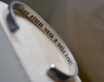 Hidden message cuff- personalised bracelet- secret message personalised cuff bracelet- quote bracelet- for her-for him-for girlfriend