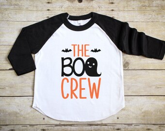 Kid's Halloween Shirt - Trick of Treat Shirt - Boo Crew Shirt - Girl's Halloween Tee - Boy's Halloween Shirt - Halloween Raglan Outfit