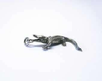 Alligator crocodile jewellery charms Silver 925