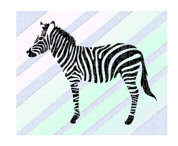 Download Zebra Svg-Dxf-Png-Fcm Cut Files For Silhouette by CutItUpYall