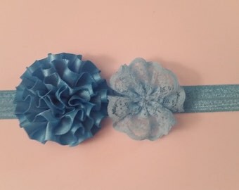 SILK THICK HEADBAND WHITE FLOWER PRINT 239958