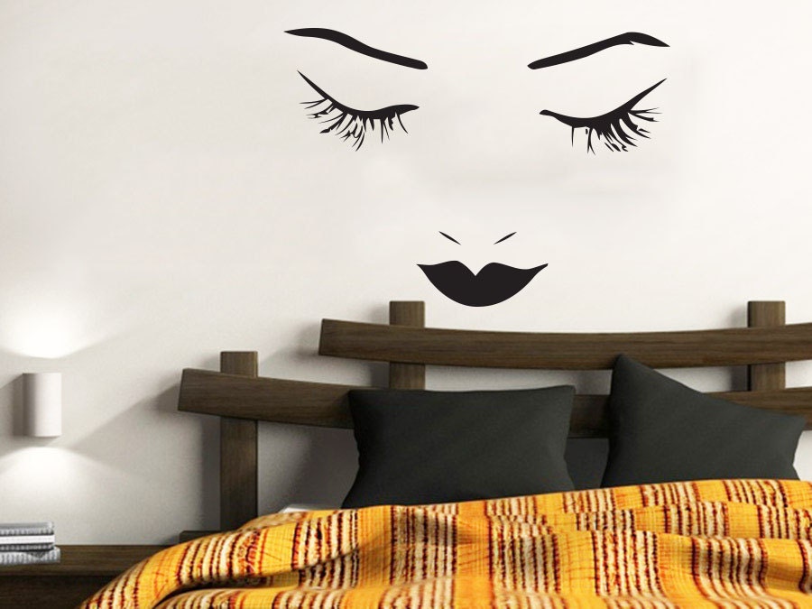 Makeup Wall Decal Vinyl Sticker Decals Home Decor Mural Make