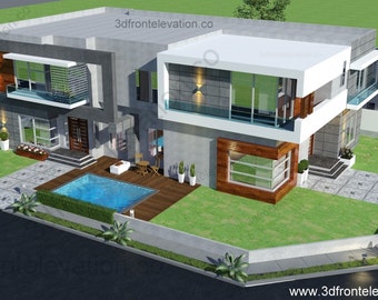 Beautiful House Plan,Design ,3D Front Elevation , Architectural Services