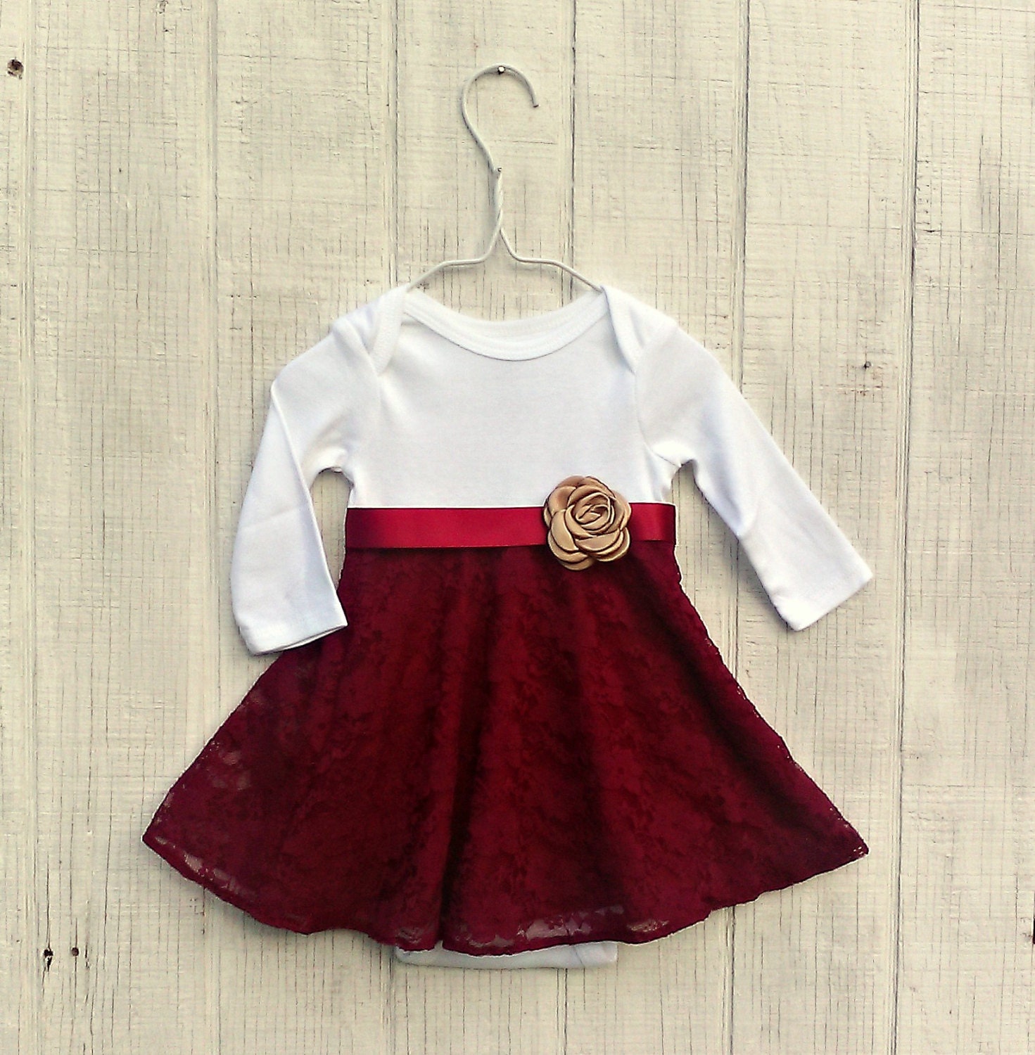 infant burgundy dress shirt