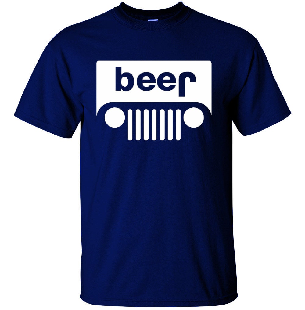 Men's Crew Neck Beer/Jeep Tshirt