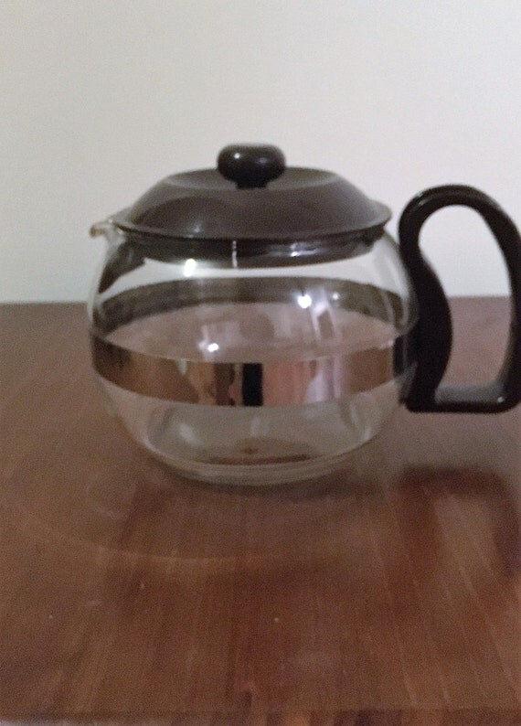 Vintage 1950s Pyrex France Glass Teapot / Coffee Pot / Retro
