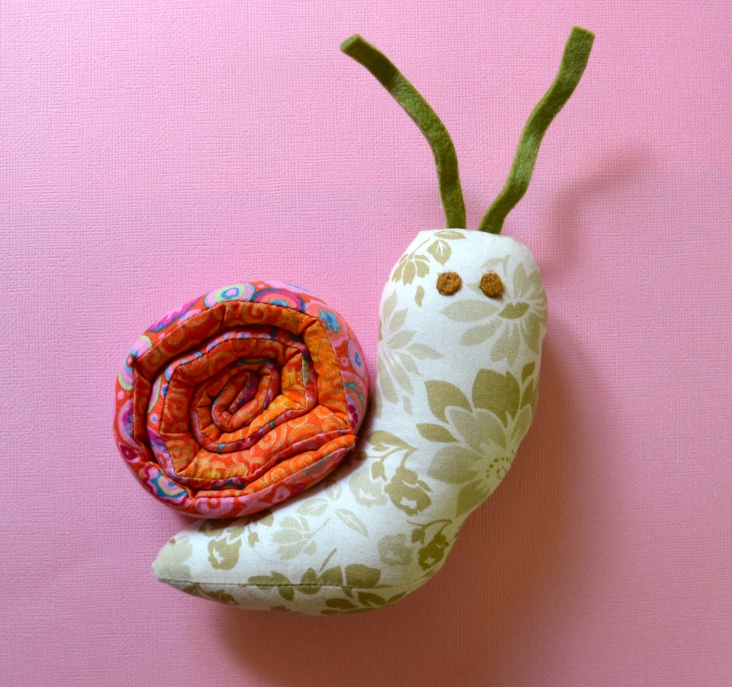 snail stuffed toy