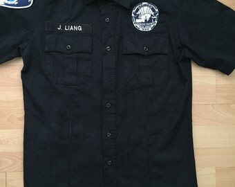 Multi-patchs Shirt in Blue