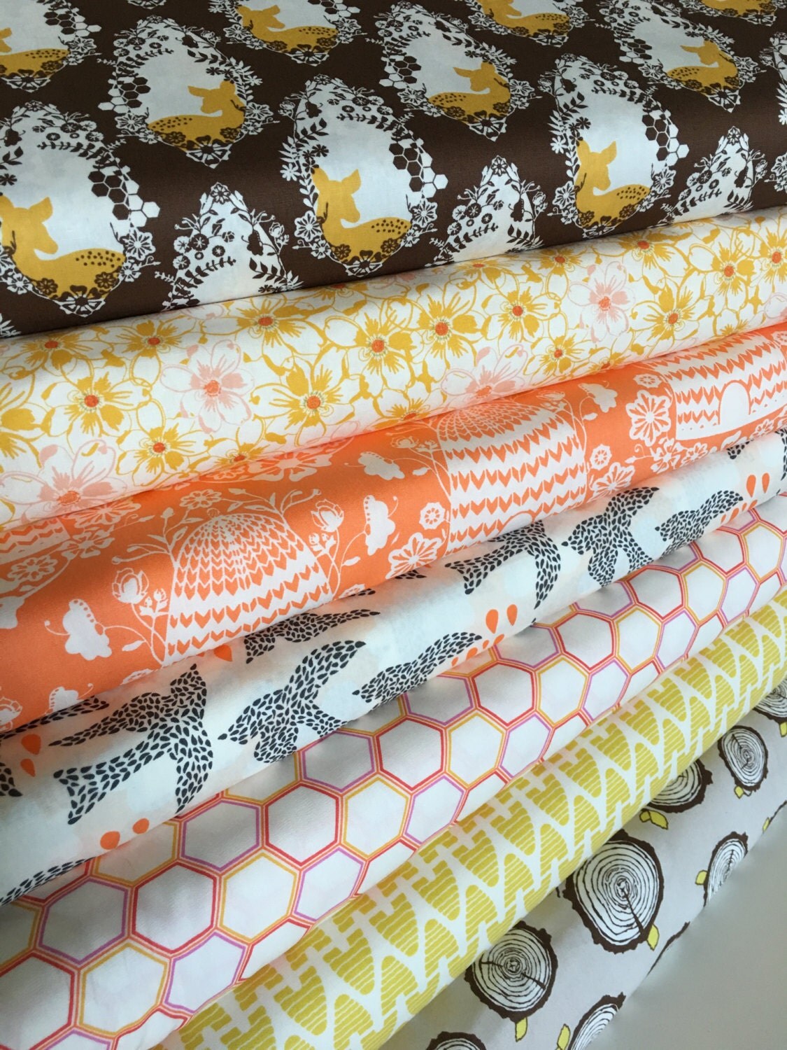 Sweet As Honey Fabric Bundle Of 7 By Bonnie By FabricShoppe