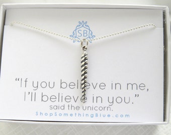 Unicorn Horn Necklace • Unicorn Horn Charm • Unicorn Lover • Magical Horn • Inspirational Gift • Best Friend Gift • Unicorn Jewelry