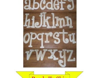 8 inch Wooden Letters in Whimsical Font - Lowercase Only - In Stock and Ready to Ship