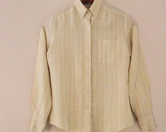 80's Preppy Girl Button Up