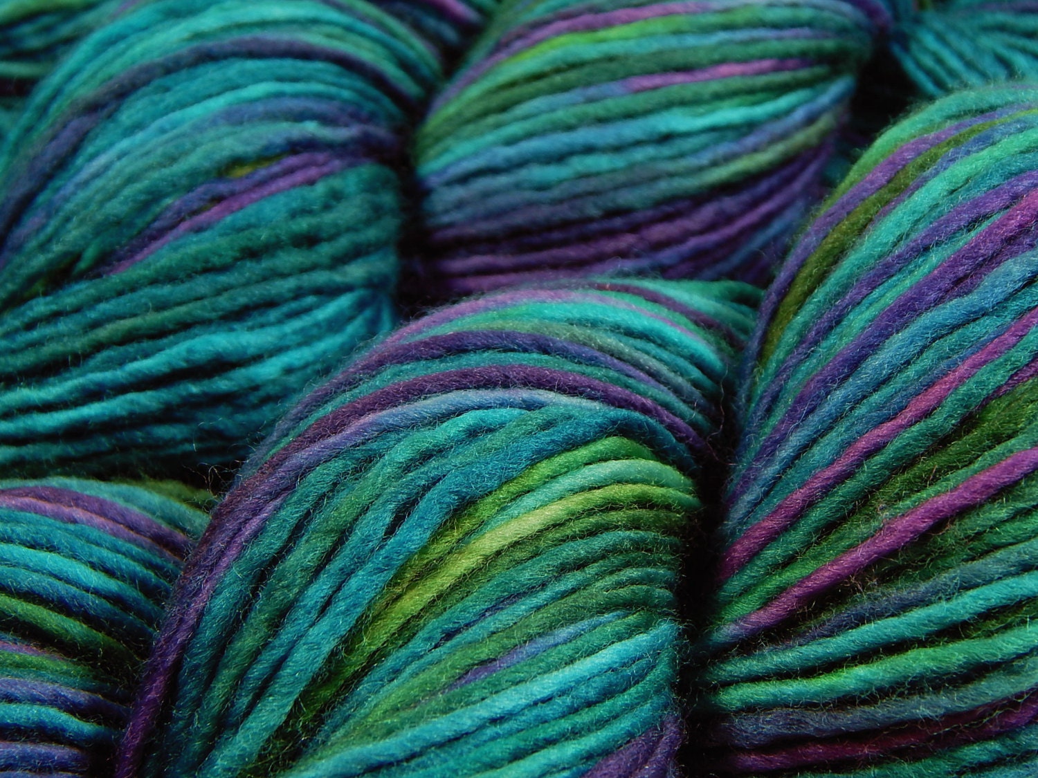 Hand Dyed Yarn DK Weight Superwash Merino Wool Singles Yarn