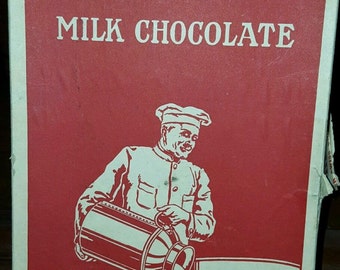 Vintage 5 Cent NESTLES Milk Chocolate Candy Bar Peter Cailler Kohler Display Box