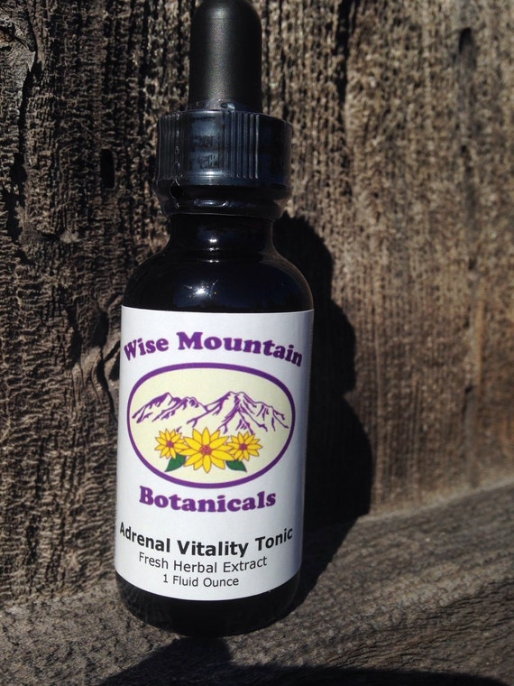 Adrenal Vitality Tonic Herbal Tincture by WiseMtBotanicals on Etsy
