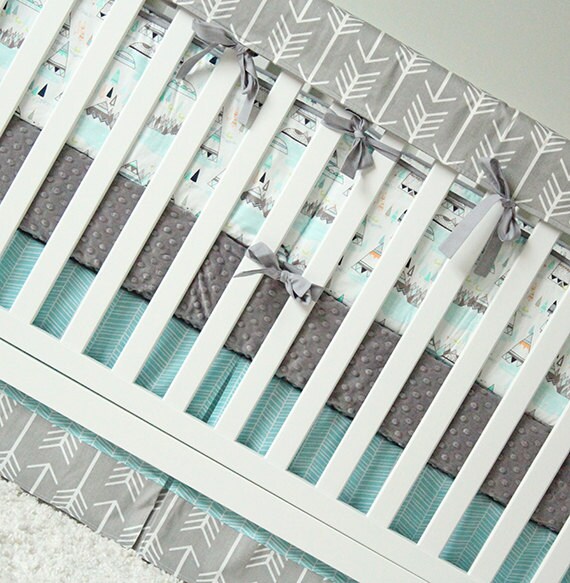 Arrow Crib Bedding Set Baby Woodlands Nursery Arrow Teething