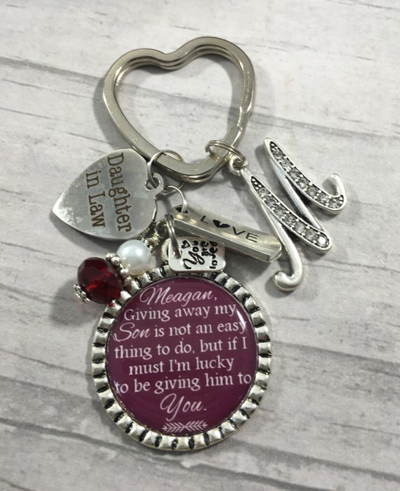 Daughter in Law KeyChain, Future Daughter, Brides Gift, Bridal Shower ...