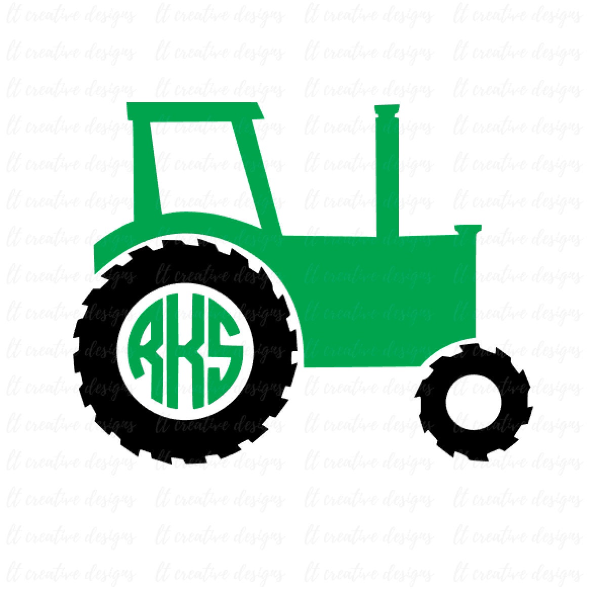 Tractor SVG Tractor Monogram SVG SVG Files Cricut Cut