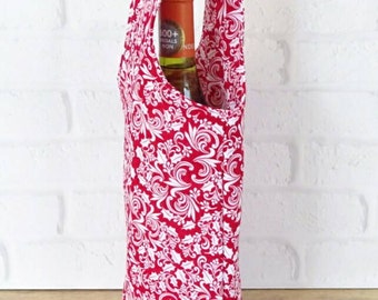 Wine Gifts - Wine Bottle Carrier - Wine Lovers Gift - Wine Bottle Holder - Wine Carrier Bag - Christmas Bag - Gift under 15