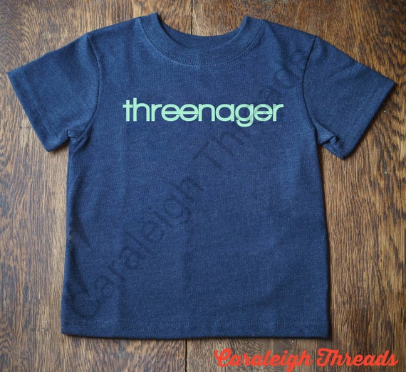 threenager t shirt