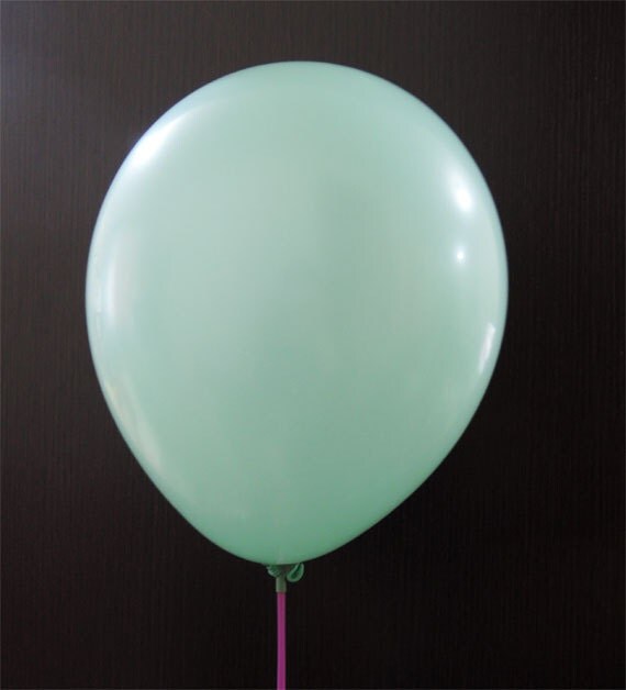 Items similar to Mint Balloons 12 inch Pastel Mint Round Latex