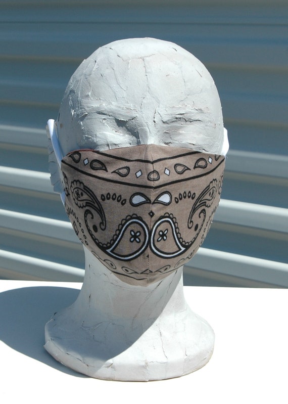 Bandana Face Mask Western Neckerchief by OLearStudios on Etsy