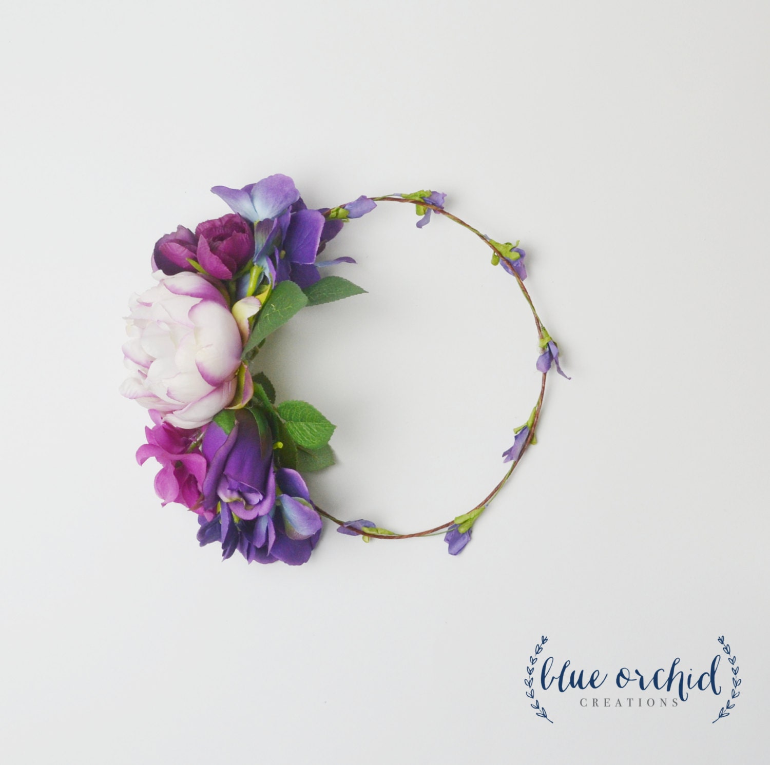 Silk Flower Crown Large Flower Crown Chunky Flower Crown