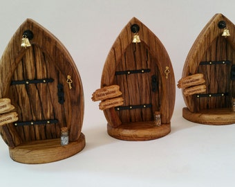 Wooden fairy door, minatures for fairy gardens, tooth fairy door, oak fairy door, fairy glitter, gold, fairy dust, faery, faerie