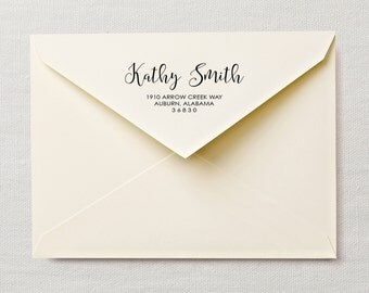 Calligraphy Return Address Labels - Printable