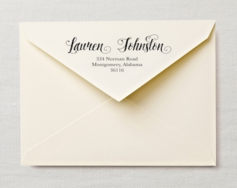 Calligraphy Return Address Labels - Printable