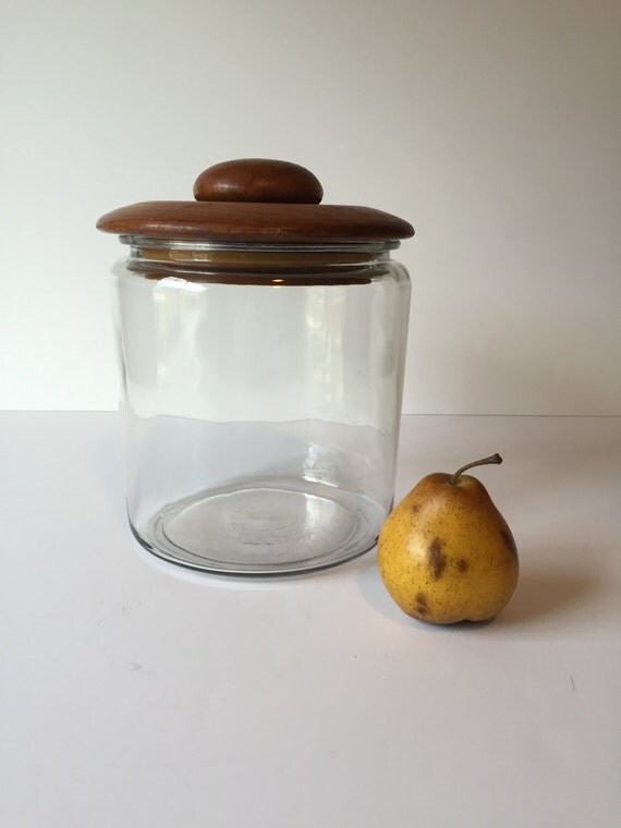 Vintage Glass Cookie Jar Winsome Large Food Storage