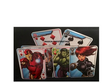Marvel Avenger Jumbo Playing Cards......Party Favors......Birthday Parties.......Family Game Night.......
