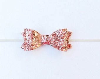 Pink and Gold Baby Headband Pink and Gold by PinkToastBoutique