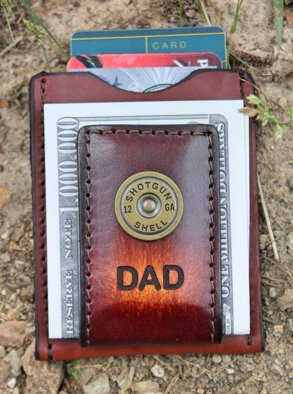 DAD GIFT Dad Money Clip Wallet engraved DAD wallet