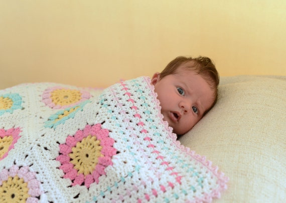 uk square blanket granny pattern crochet pattern pattern, baby blanket blanket Cotton square Granny yarn