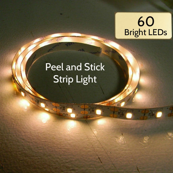 Strip Lights 18 or 60 Warm White LEDs on peel and stick