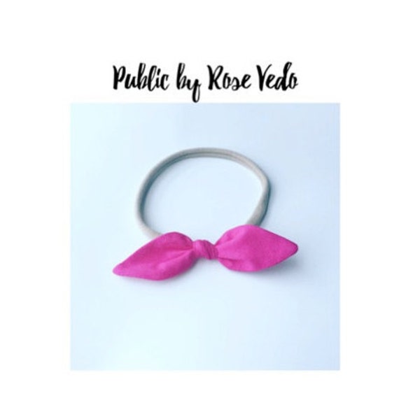 Items similar to Baby knot bows,baby girl bows, baby girl headbands