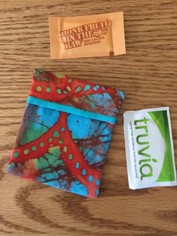 Sugar Packet Holder Travel Case for purse or pocket holder