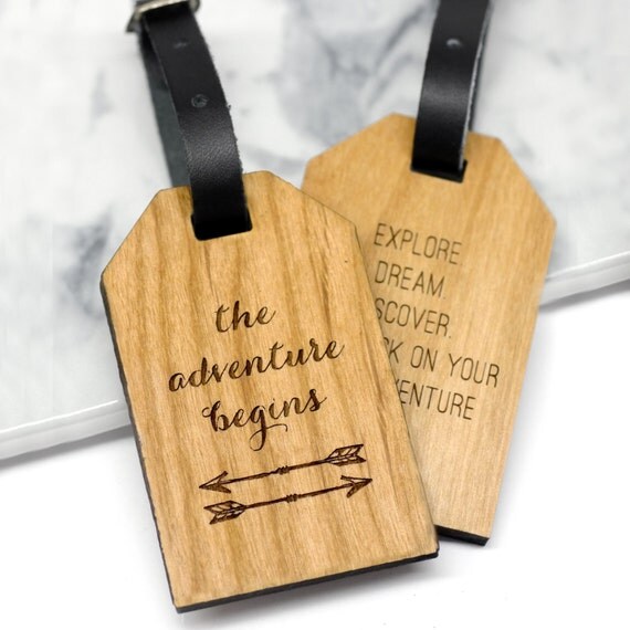 Personalised Luggage Tag Travel Gift Travel Quote Luggage Personalised Luggage Tag Travel Gift Travel Quote Luggage
