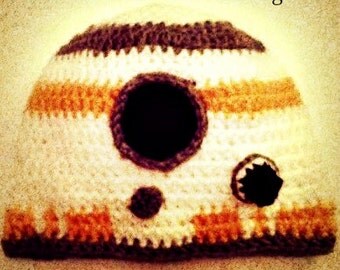 Droid Hat/Star Wars Hat/Robot Hat/BB8 Hat/Star Wars Cosplay/BB8 Hats/BB8 Cosplay/Star Wars Character Hats/Baby Photo Props/Kids Accessories