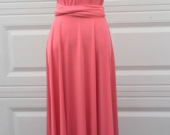 Unique coral bridesmaid dress related items | Etsy
