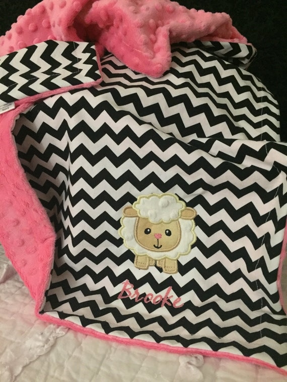 Lamb Baby Blanket Sheep Baby Blanket by OurAdorableBaby on Etsy