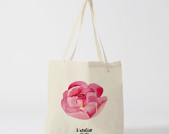 X237Y tote bag flower canvas bag cotton bag shopping bag