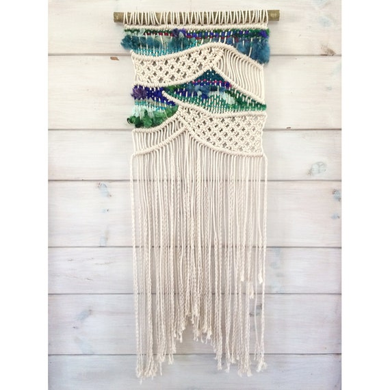 Blue Ridge Mountains Macramé Wall Hanging Macramé Weaving in