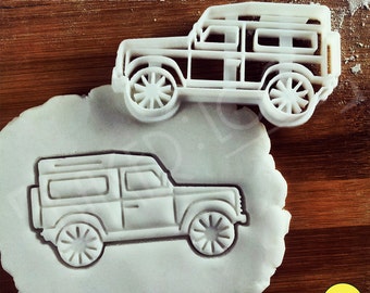 Land Rover Defender 90 Inspired Cookie Cutter | Classic Utility Vehicle biscuit cutter | four-wheel-drive off-road car | one of a kind ooak