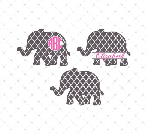 Download Quatrefoil Elephant SVG Cut Files Elephant SVG cut files for